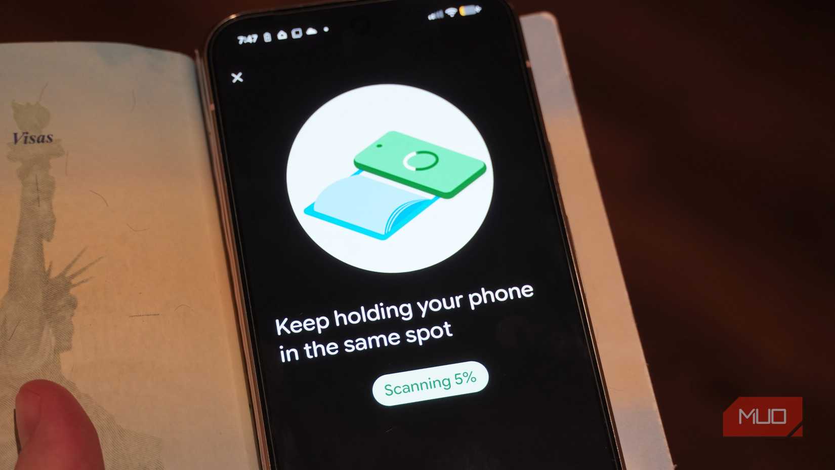 Adding a passport to Google Wallet.