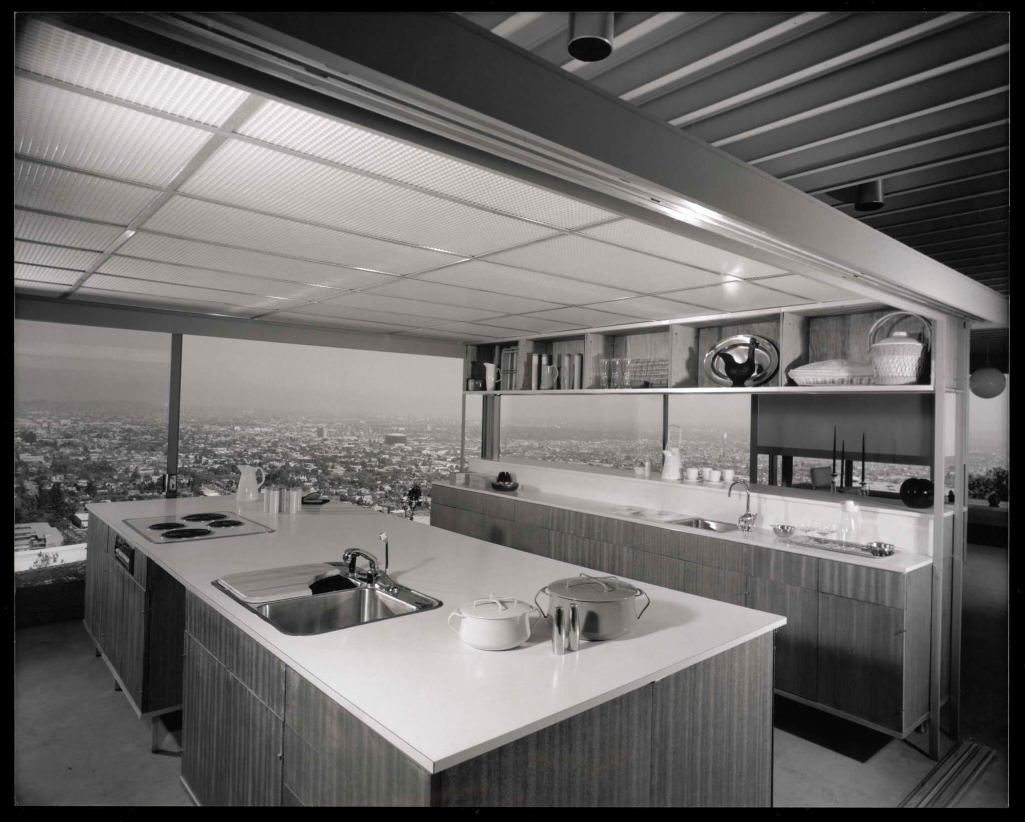 kitchen in stahl house