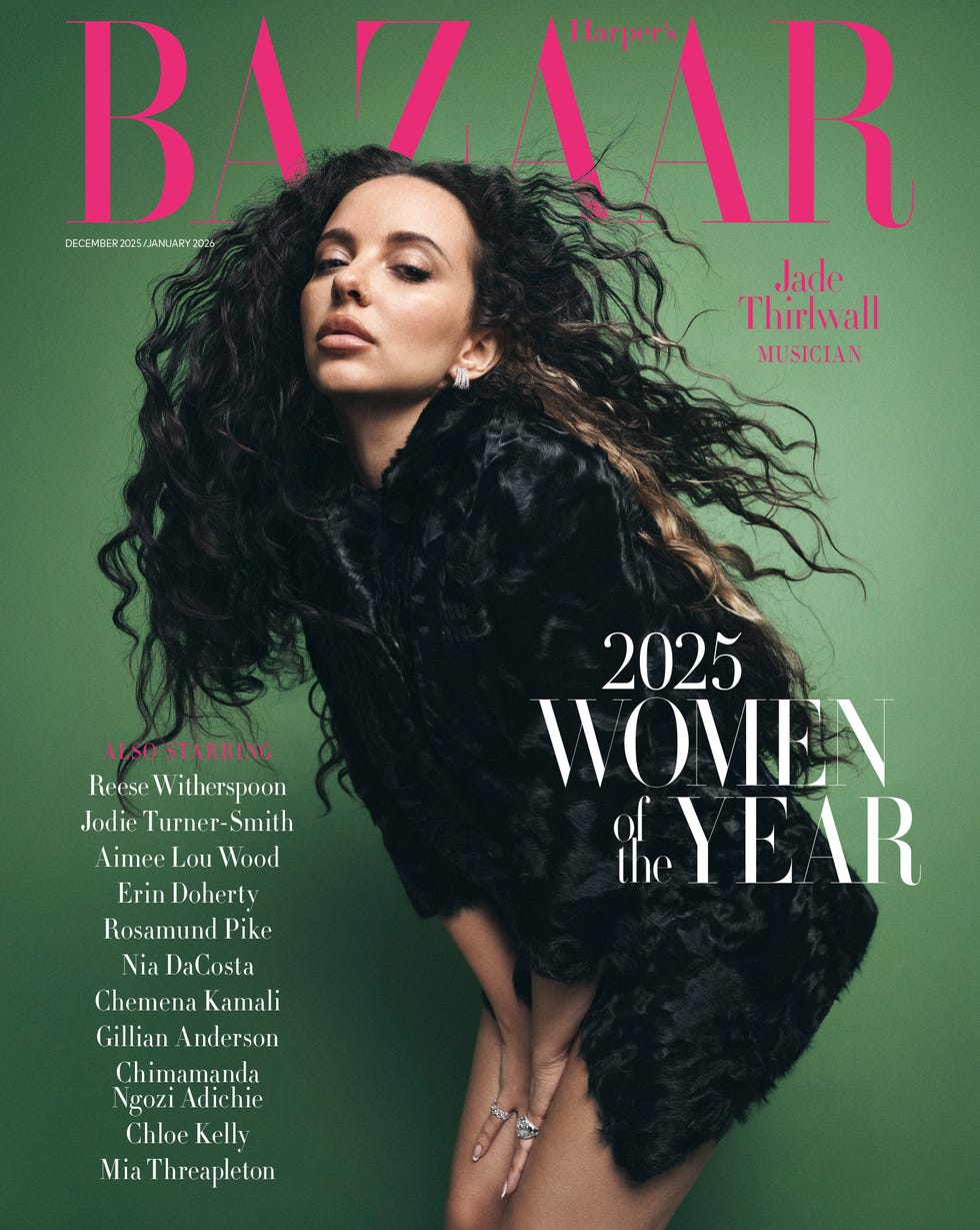 jade thirlwall on the cover of harper's bazaar uk