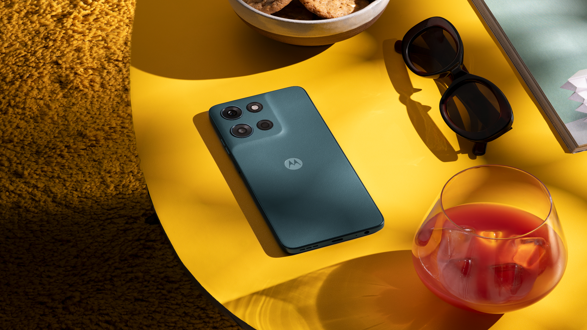 Motorola G Play sitting on Table