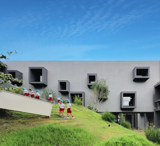 School Winner: FK Kindergarten and Nursery by HIBINOSEKKEI + Youji no Shiro in Nagasaki City, Japan. Image credit: Ryuji Inoue