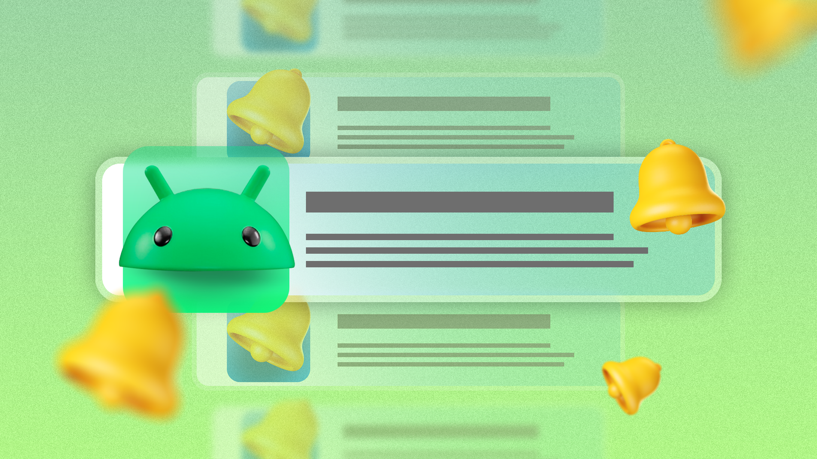 Illustration of some Android notifications.