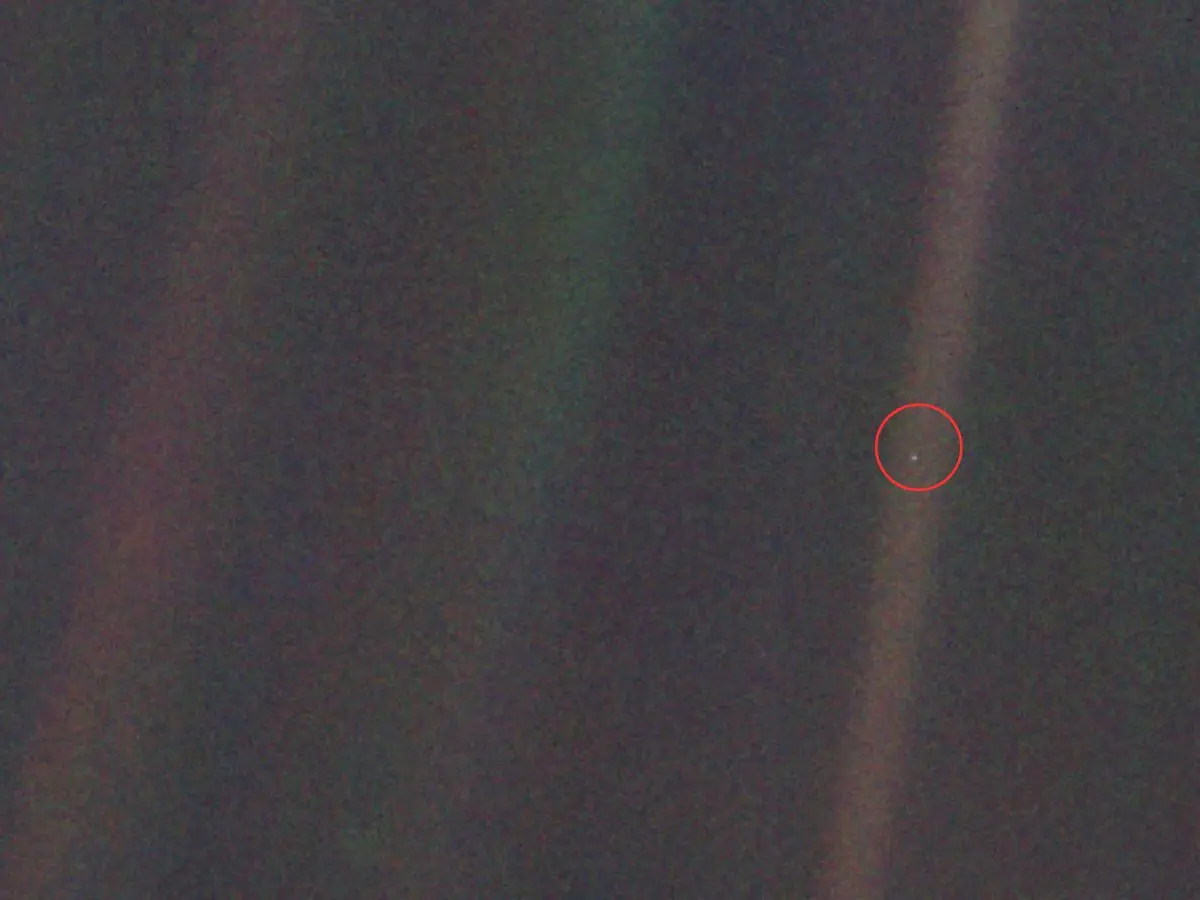 How one image taken from 3.7 billion miles away proved Earth is a speck in space