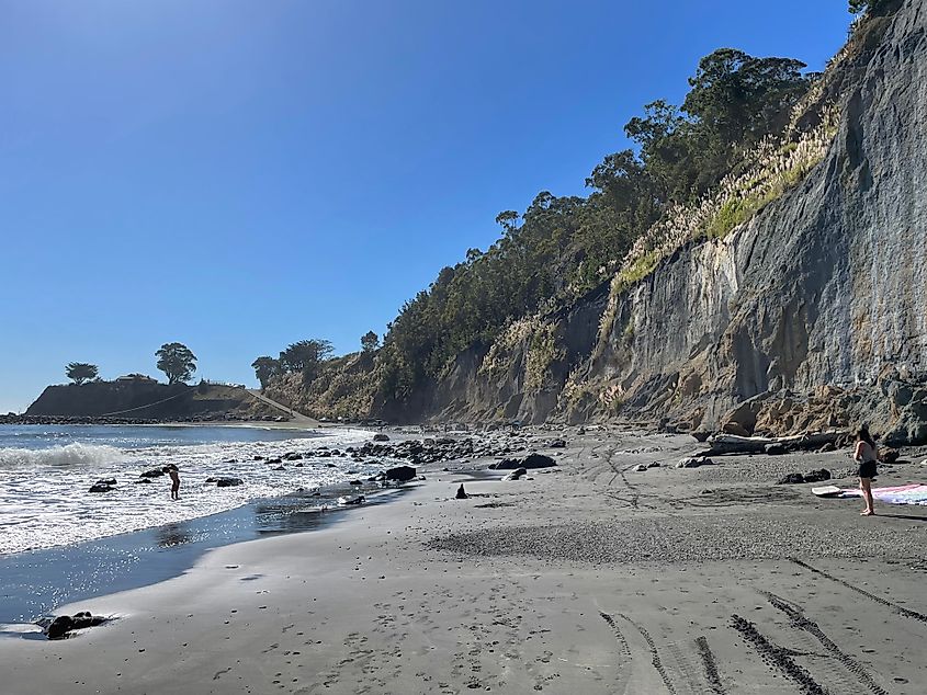 Shelter Cove at low tide.