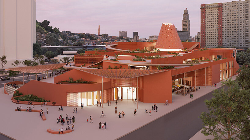 kéré architecture to build rio's public library around cylindrical 'tree of knowledge'