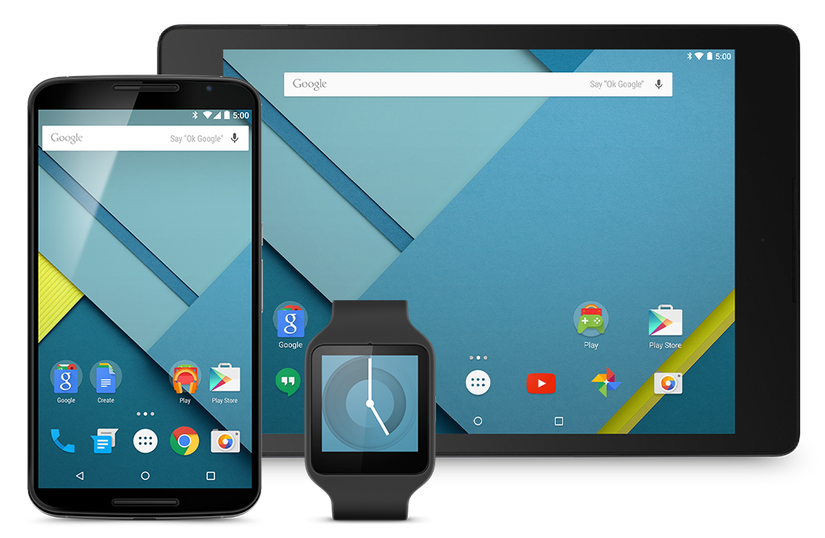 Android Lollipop on various devices.