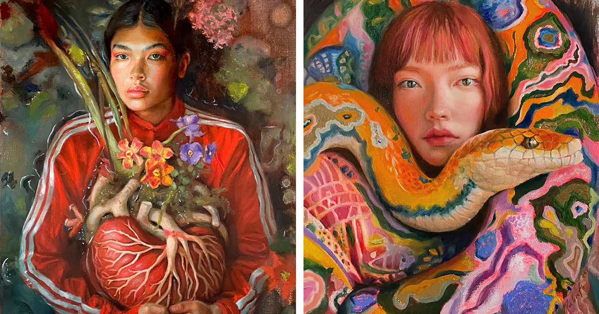 Nature-Inspired Oil Portraits Capture Our Inner Worlds