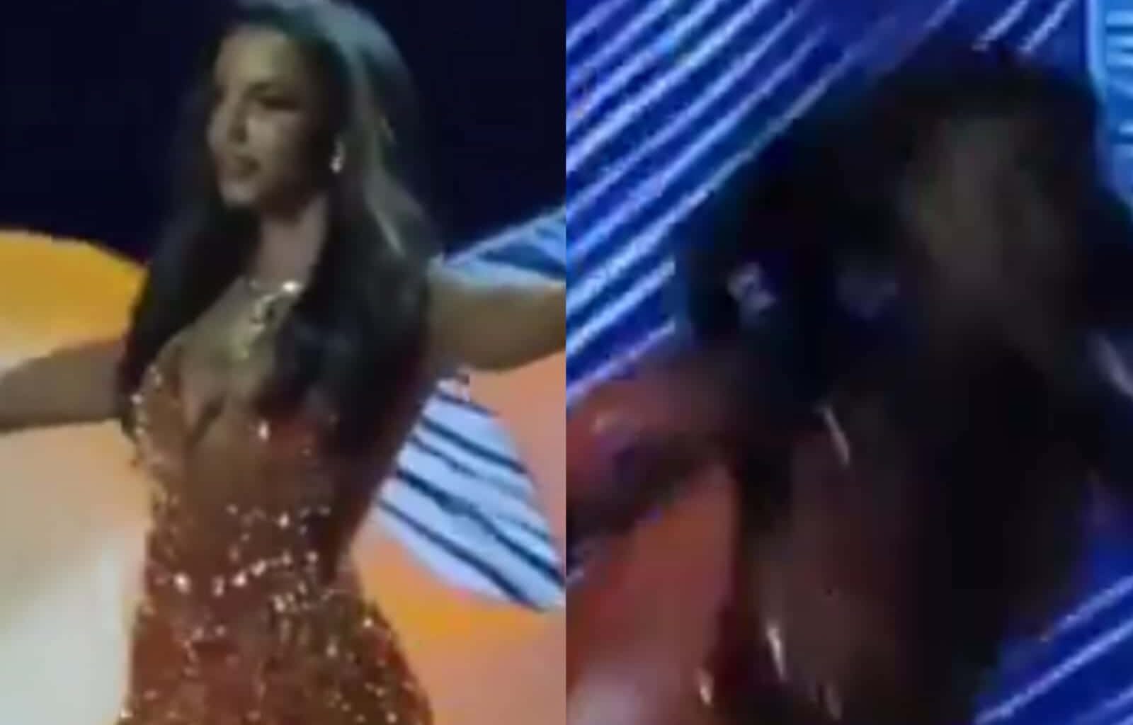 Miss Jamaica Falls On Ramp