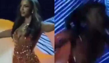 Miss Jamaica Falls On Ramp