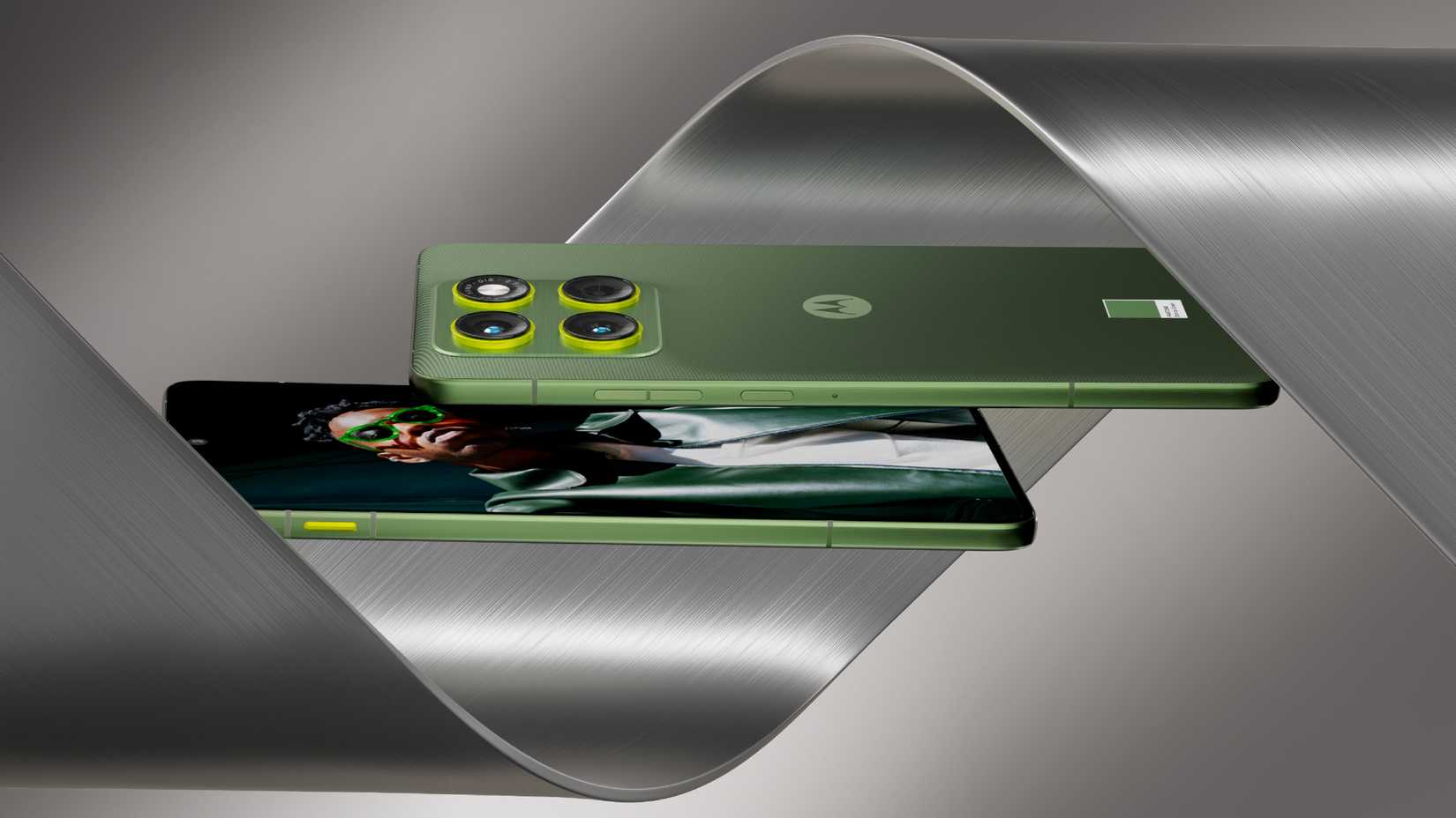 The side of the Motorola Edge 70