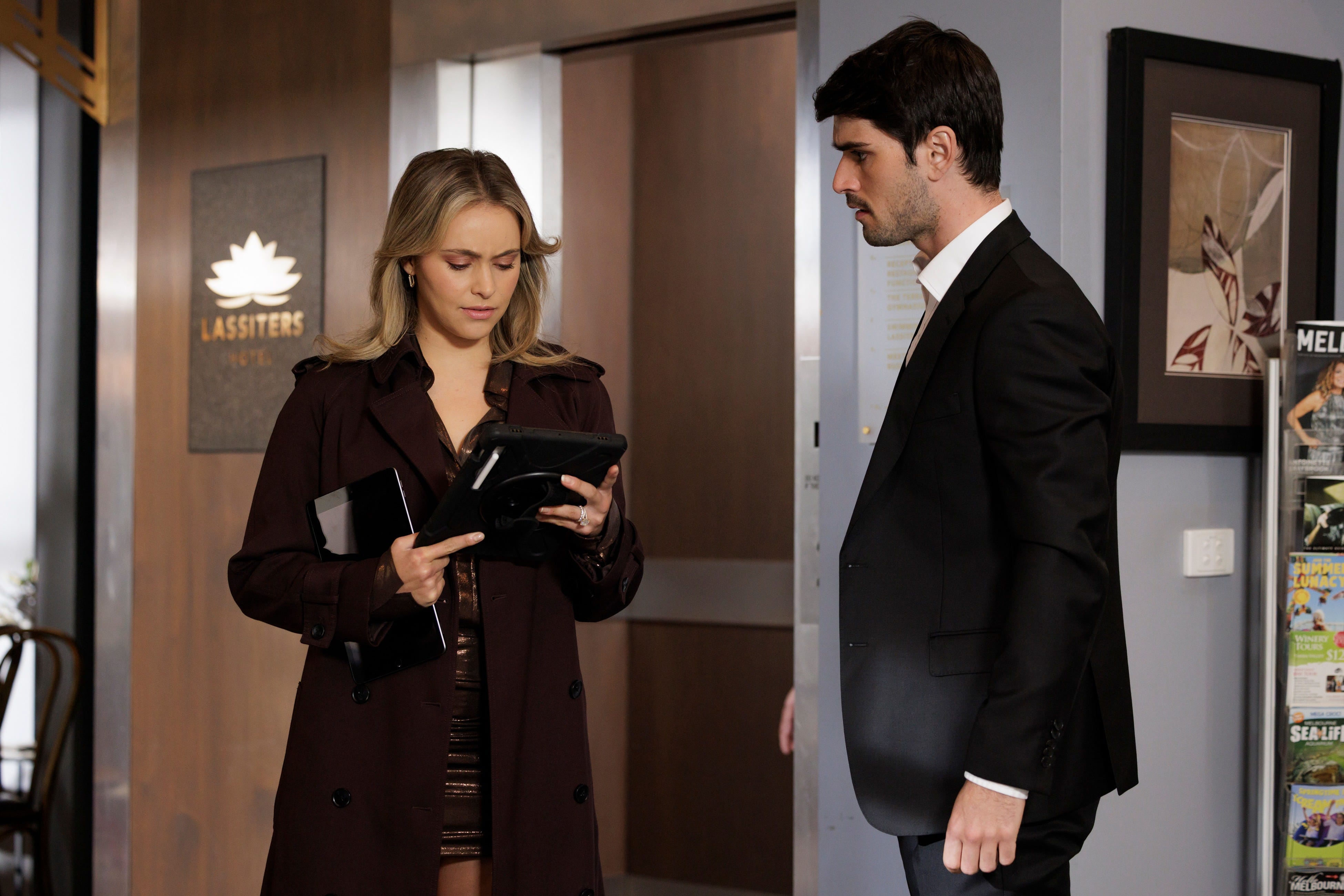 krista tanaka and zac willis in neighbours