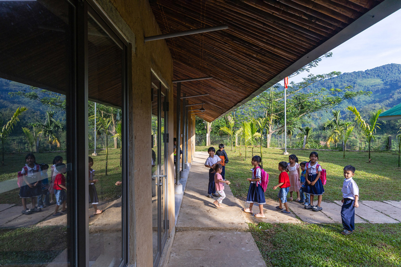 vo trong nghia builds school from rammed earth and bamboo in mountain region of vietnam