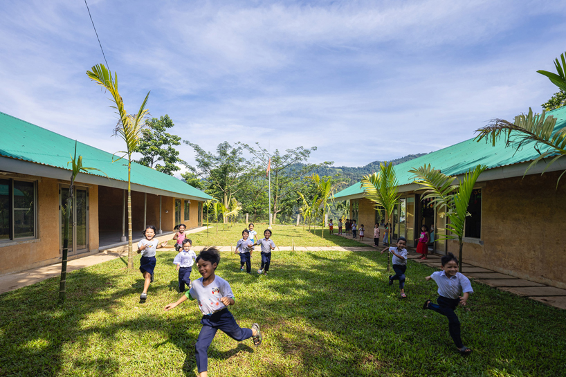 vo trong nghia builds school from rammed earth and bamboo in mountain region of vietnam