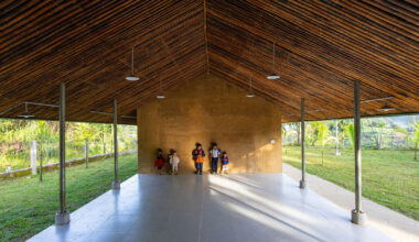 vo trong nghia builds school from rammed earth and bamboo in vietnam