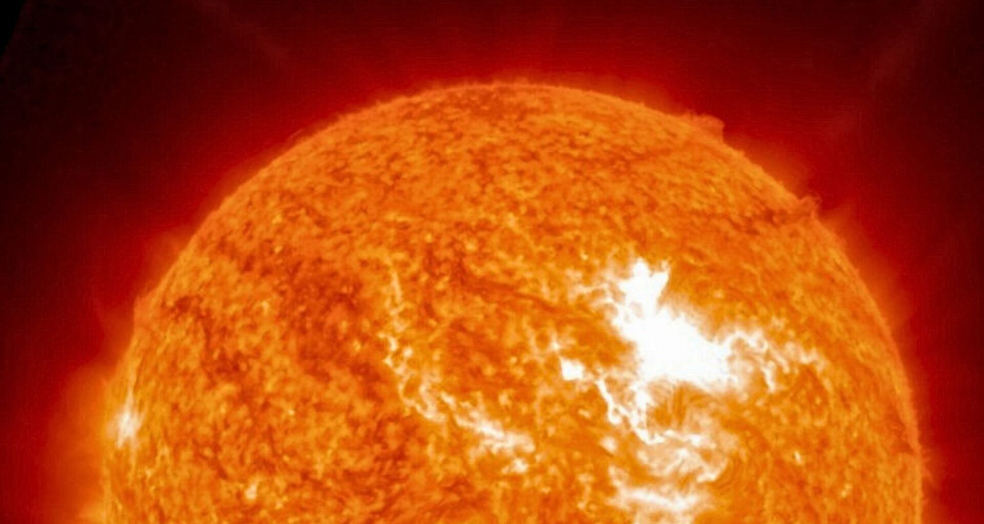 close up view of the sun firing off a colossal X5.1 solar flare on Nov. 11.