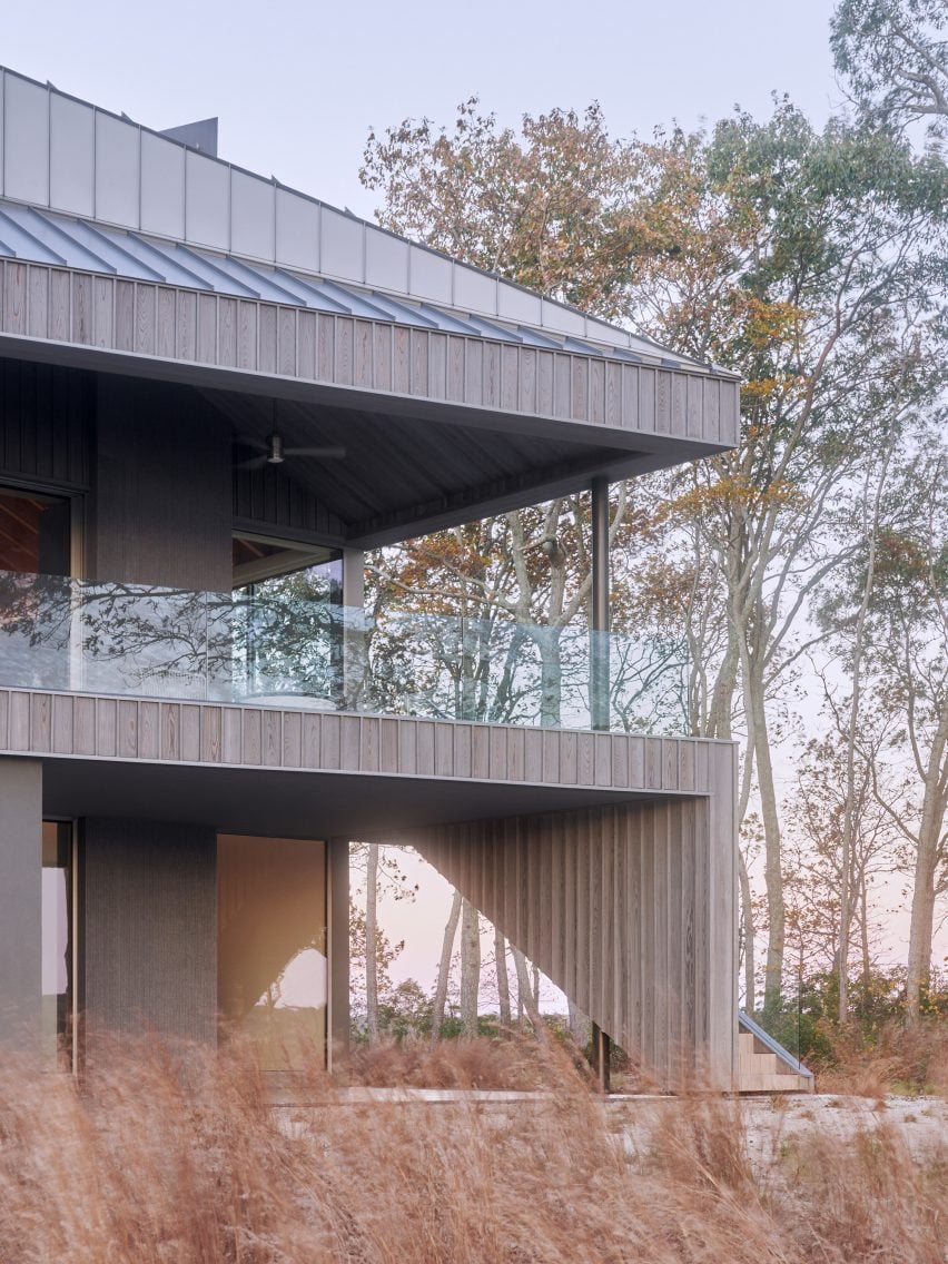 Desai Chia-designed house with an angled roof