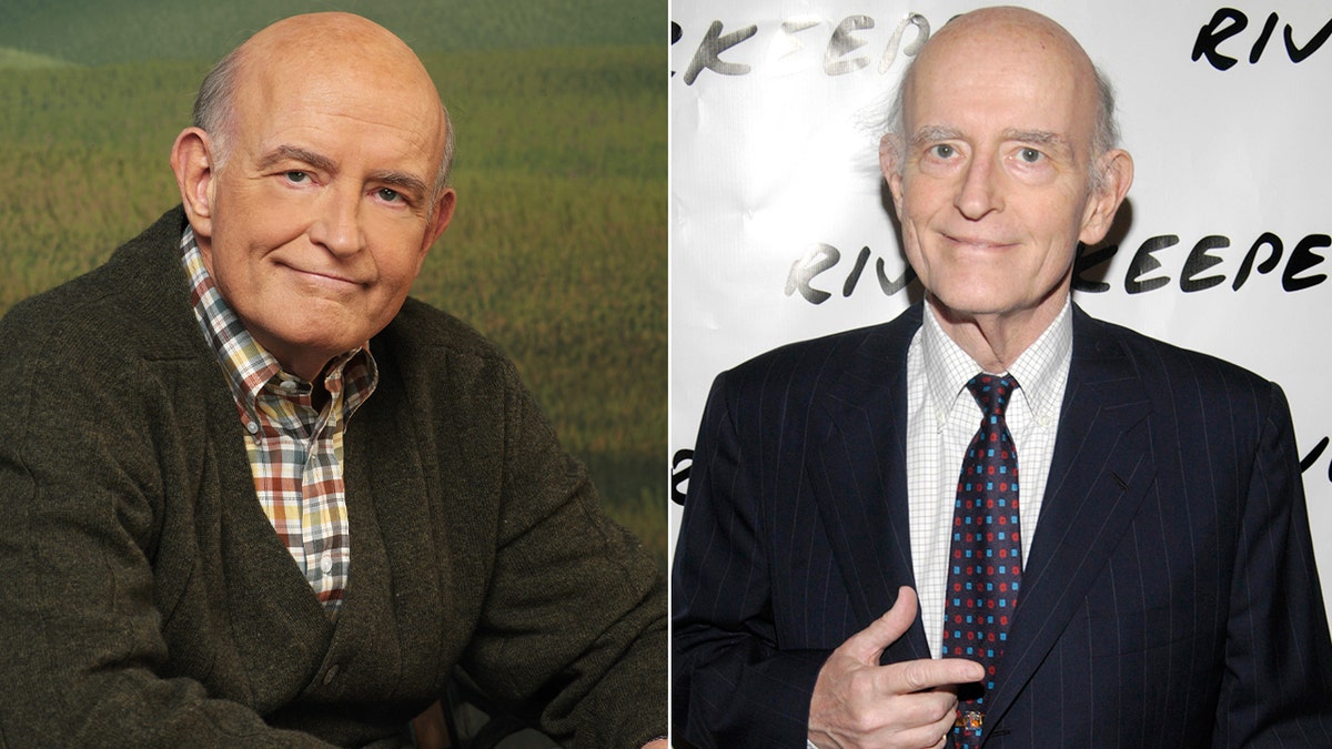 A split of Peter Boyle in character and as himself