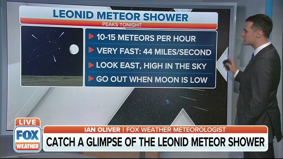 The meteors will be traveling at 44 miles per second and most visible when the moon is low
