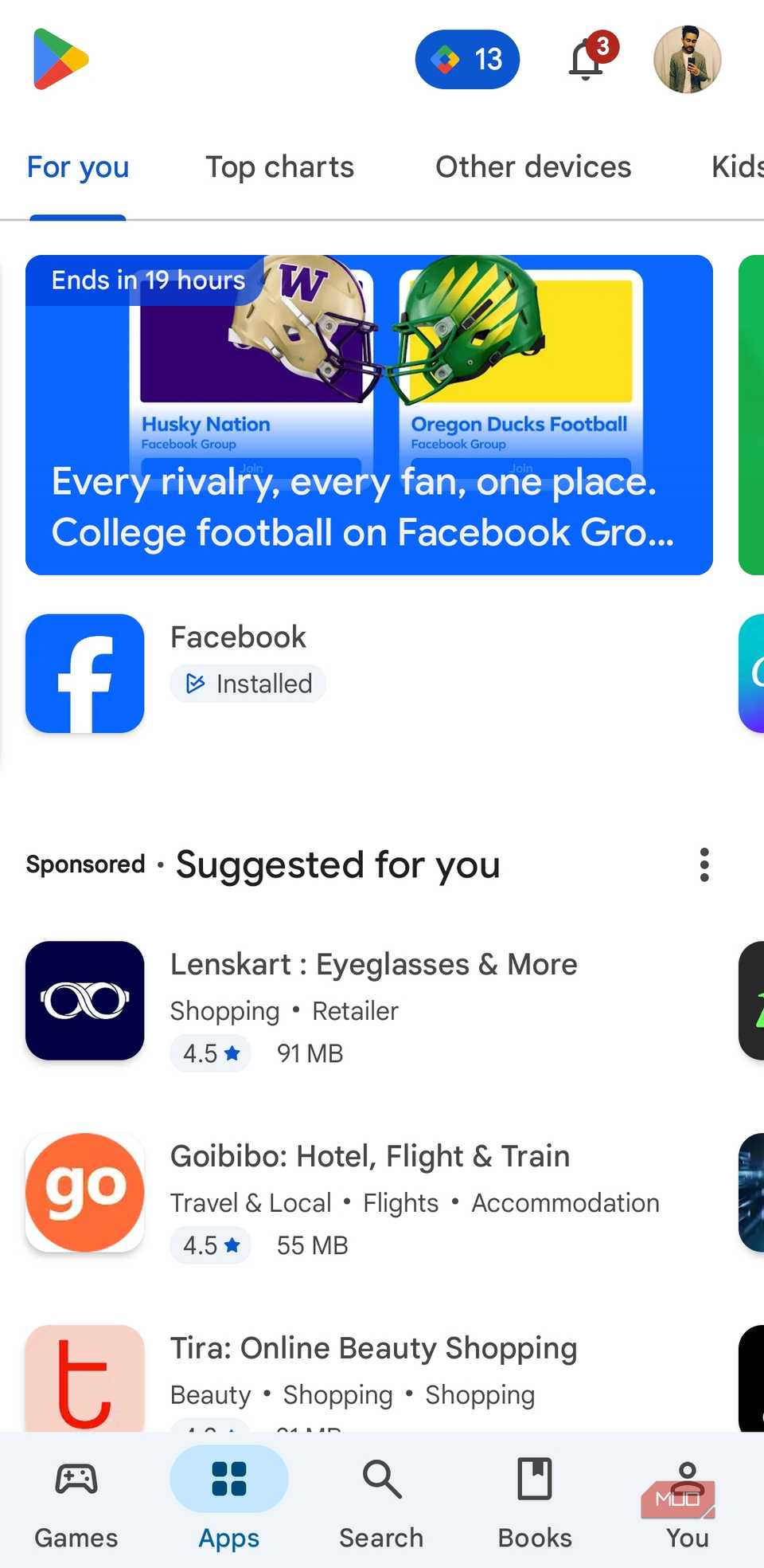 Play Store on Android