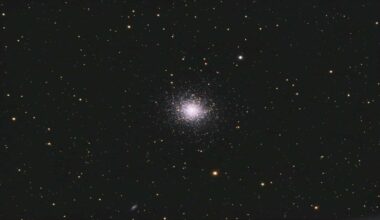 Hyades star cluster shining in sky