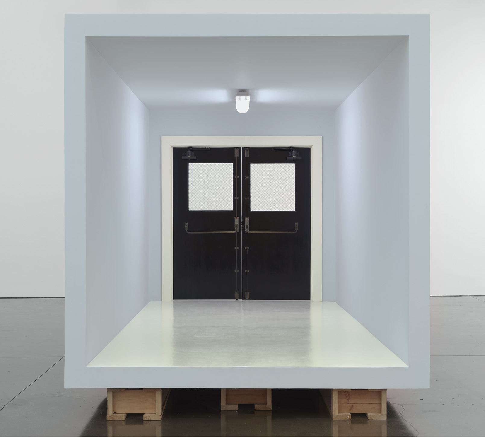 “No title (room, panic doors),” 2013–14. (Photo: Museum Associates/LACMA)
