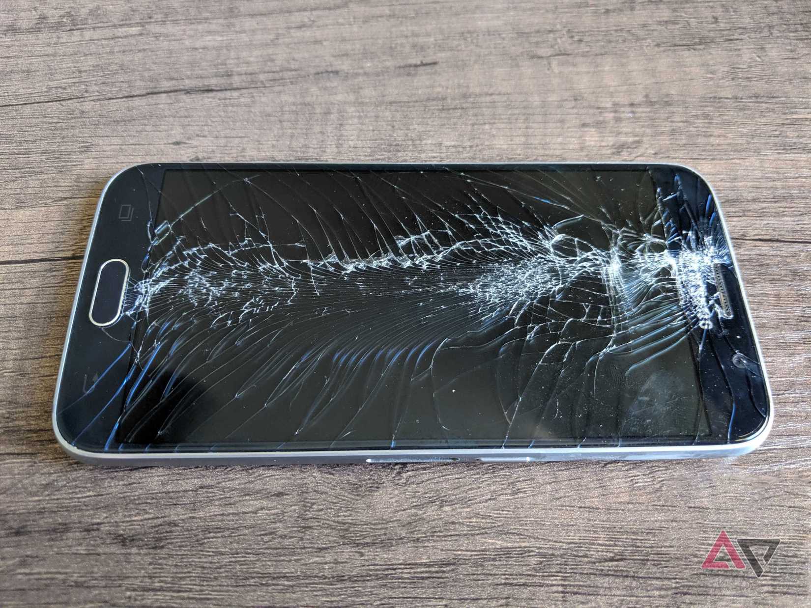 A broken Samsung phone