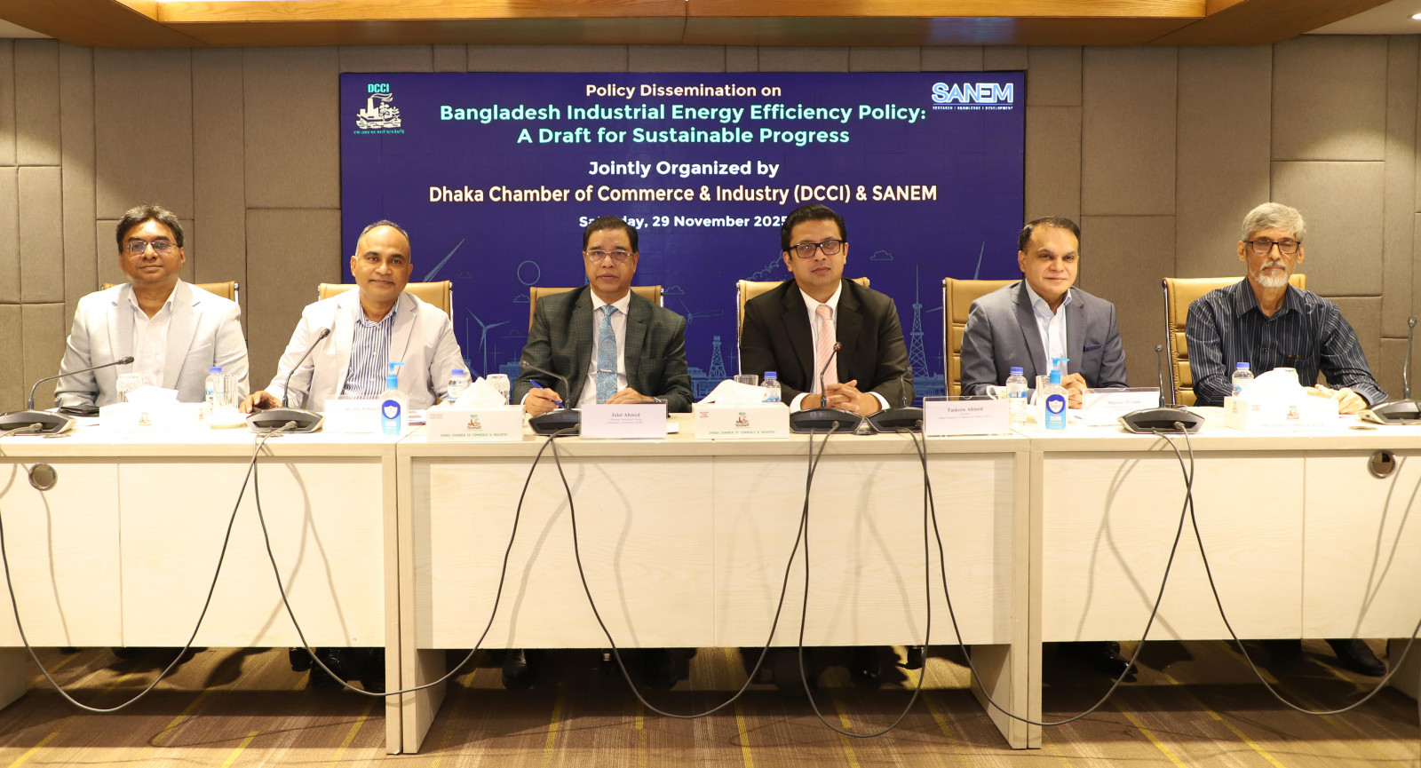The discussion, titled “Energy Efficiency Policy in Bangladesh’s Industrial Sector: A Pathway to Sustainable Development,” was jointly organised by DCCI and the South Asian Network on Economic Modelling (Sanem).