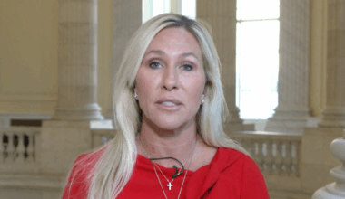 Marjorie Taylor Greene says "I don't see political party lines" on health care