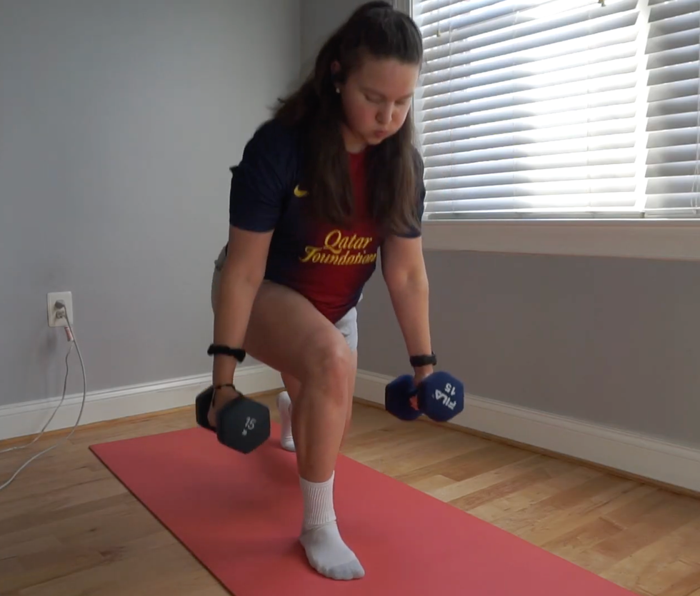 lunge challenge 100 daily 30 days