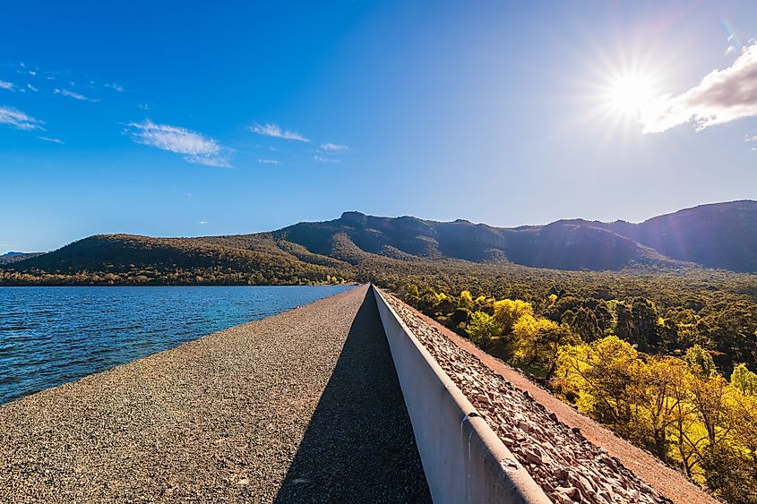 Lake Bellfield in Grampians National Park, Victoria, Australia