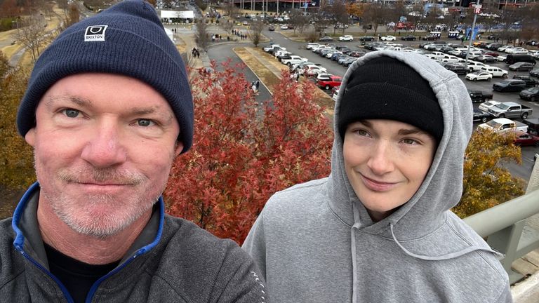 Adam Raine and his father Matt. Pic: The Raine family