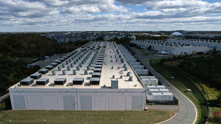 Data centres require vast amounts of power. Pic: Reuters