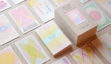 pastel abstract compositions shape mellow schema tarot deck