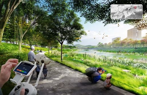 Pingshan River Blueway Landscape in Shenzhen, China by SASAKI ASSOCIATES. Image courtesy of Holcim Foundation
