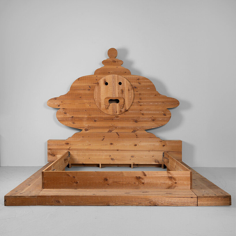 Letto 'La bocca della verità' ('The Mouth of Truth' Bed), Mario Ceroli per Poltronova, Italia 1972