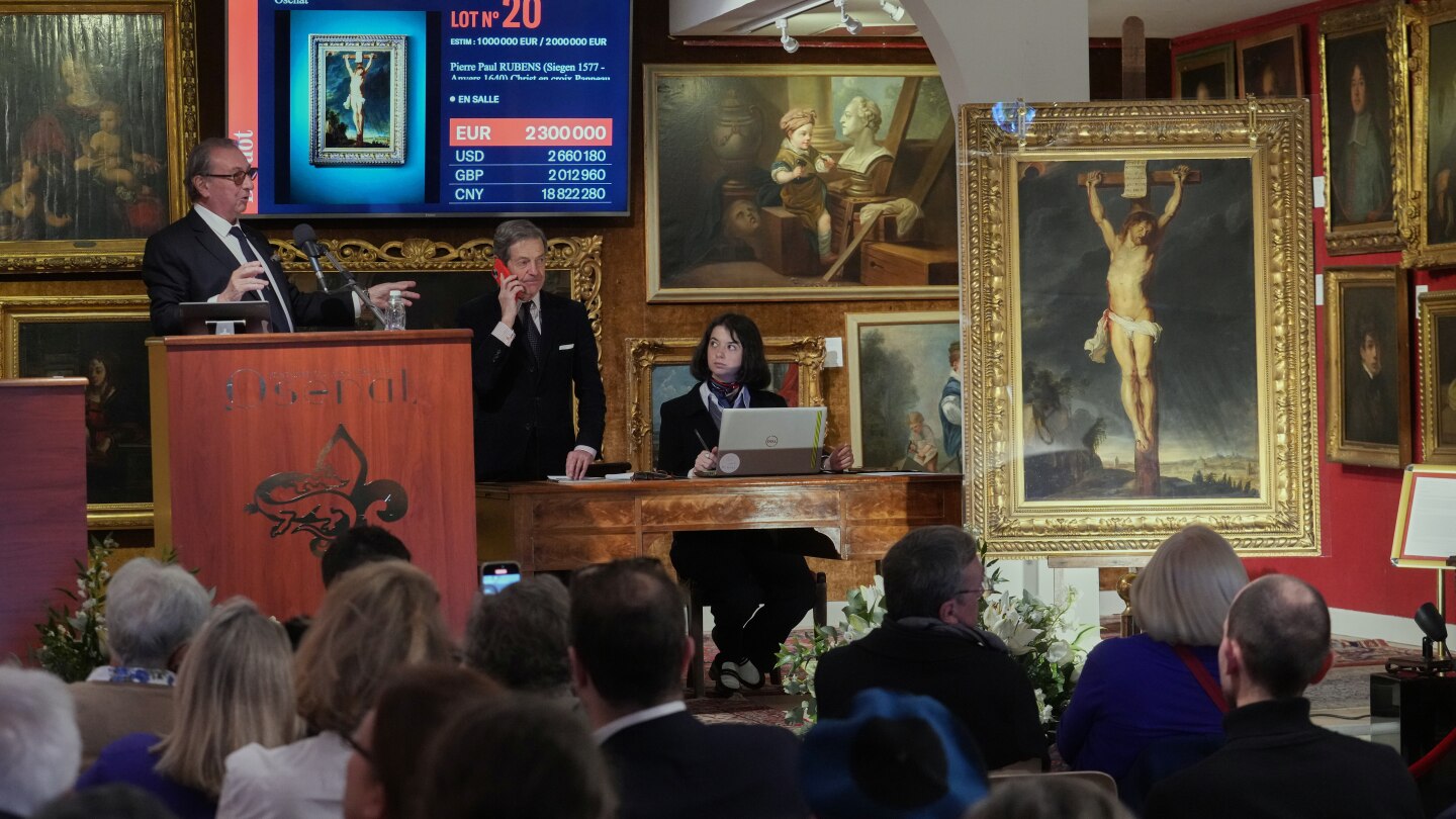 Long-lost Rubens painting depicting Jesus Christ sells for $2.7M