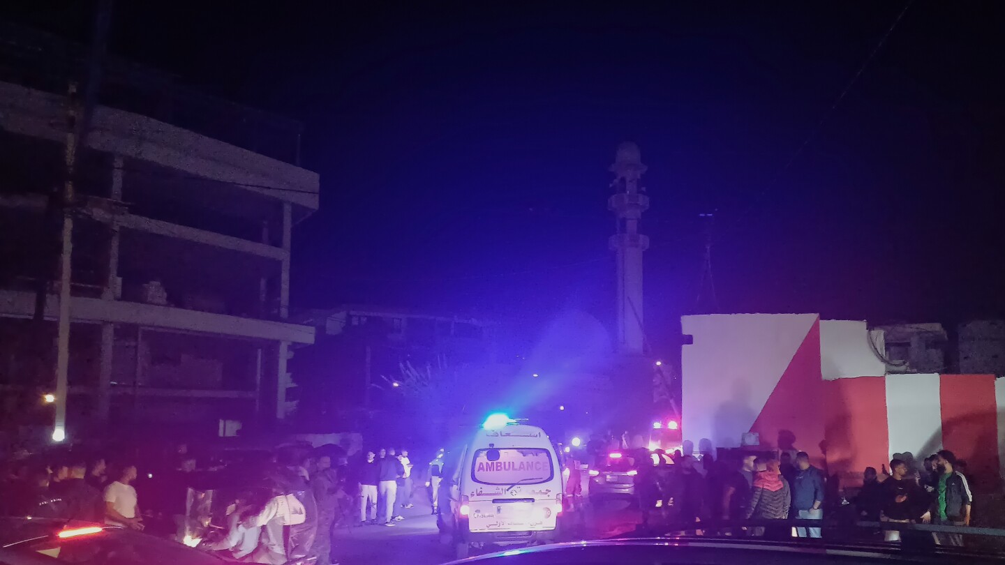 Israeli airstrike on a Palestinian refugee camp in Lebanon kills 13 people, Lebanese ministry says