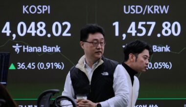 Asian markets are mixed following Wall Street's lackluster finish
