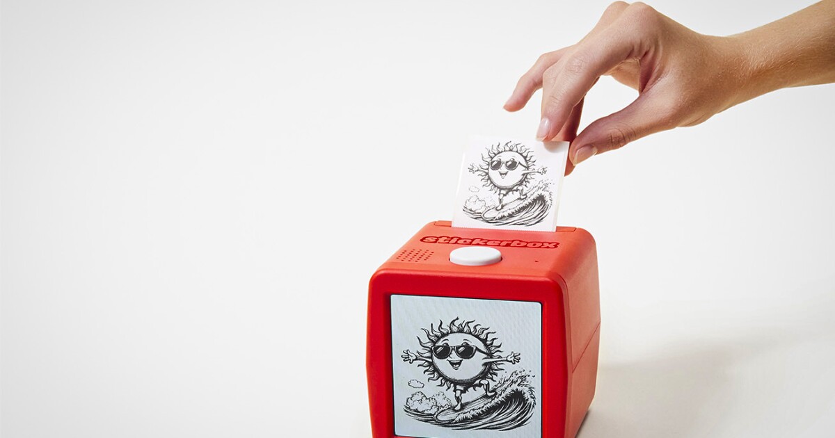 This AI gadget turns kids' creative ideas into printable stickers