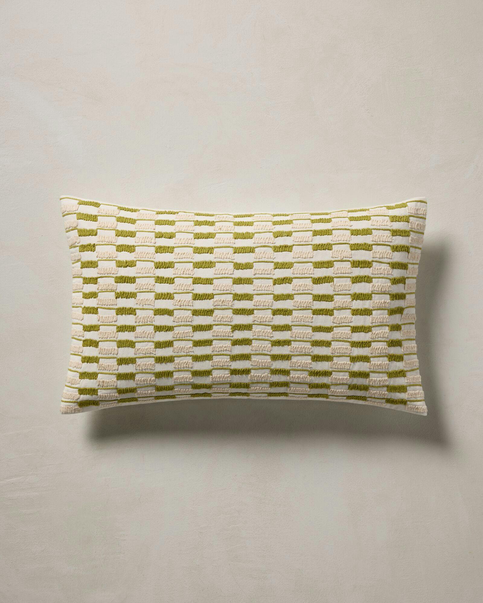 Frieda Pillow - Ivory Green 14&amp;apos;&amp;apos; X 24&amp;apos;&amp;apos;