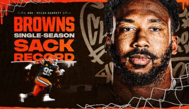 Myles Garrett breaks Browns single-season sack record