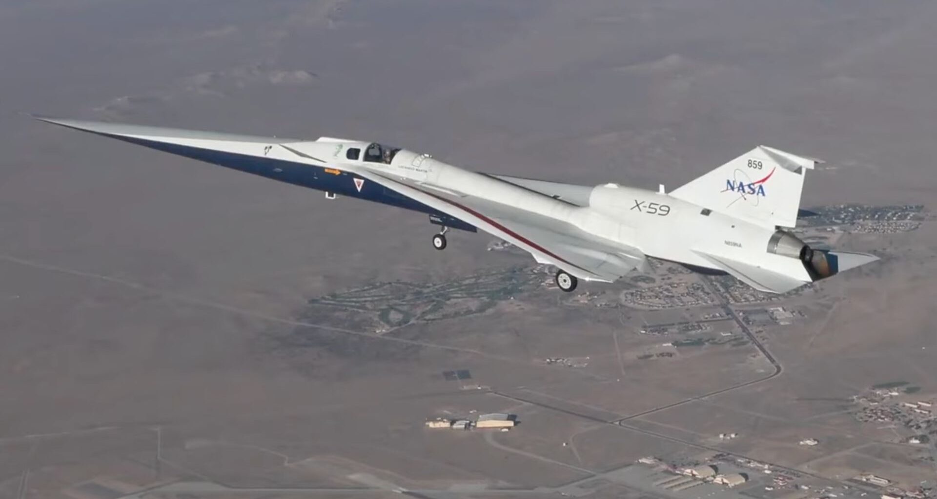 New video takes you into the cockpit for 1st flight of NASA's new X-59 'quiet' supersonic jet