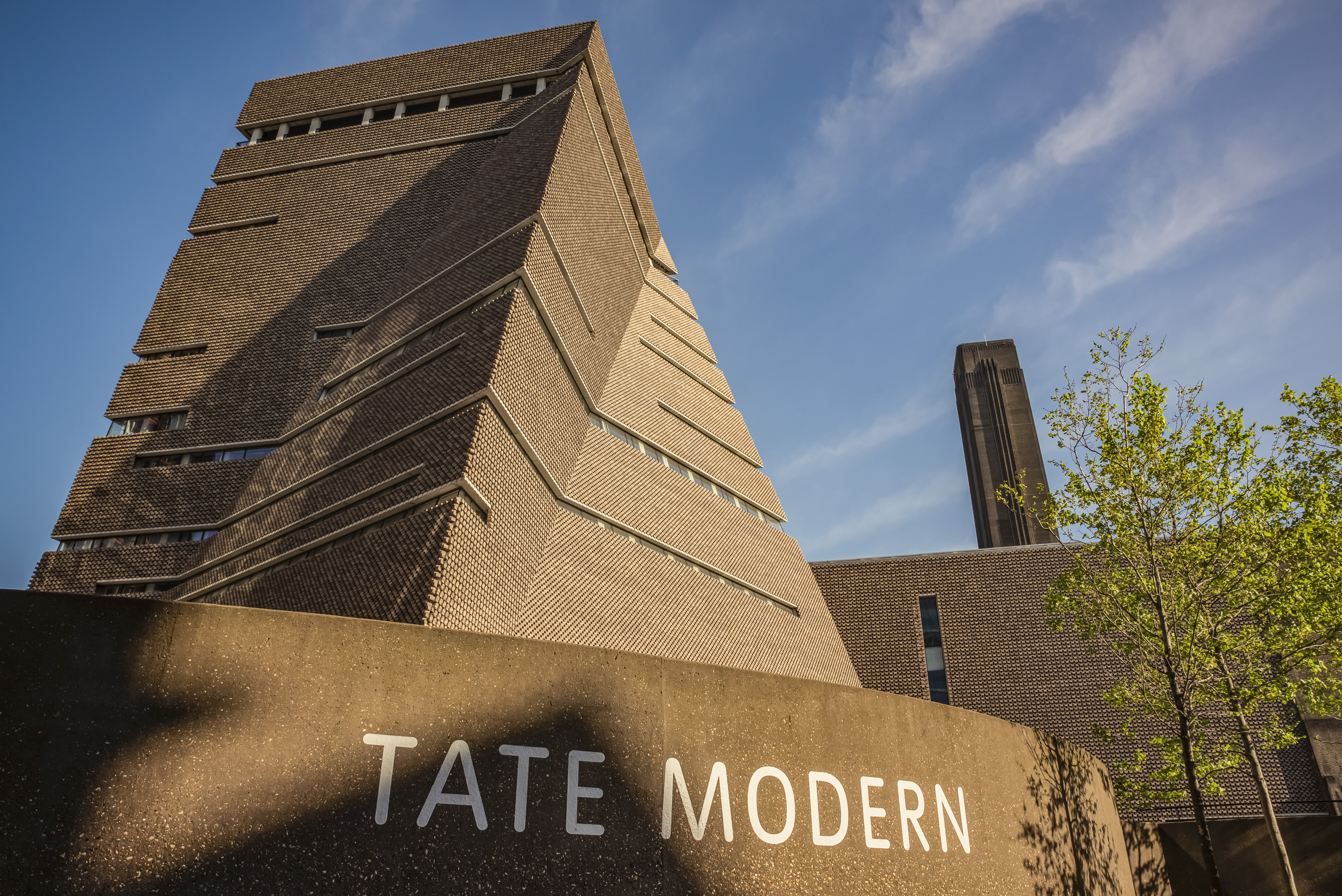 Tate Modern museum in London, England, showing the Switch House extension.
