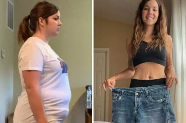 Before and after using the Simple app.