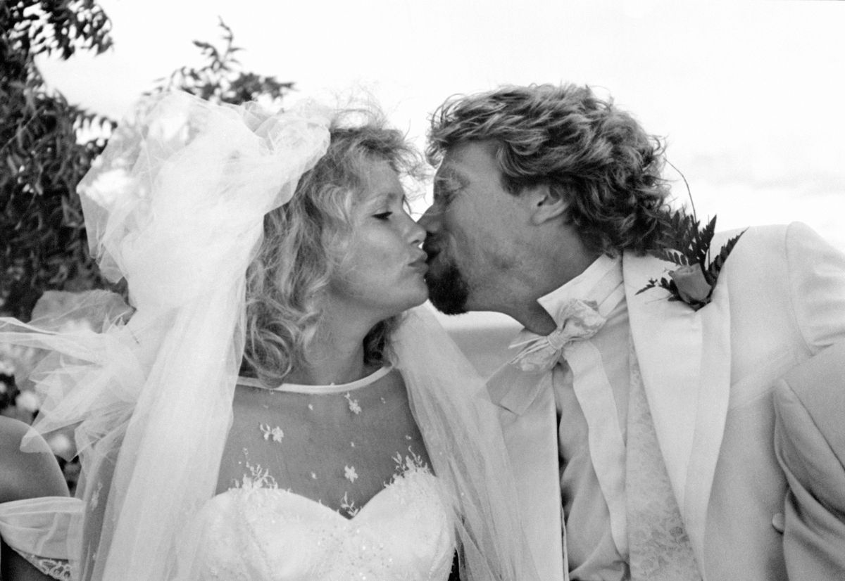 Richard and Joan Branson's wedding day