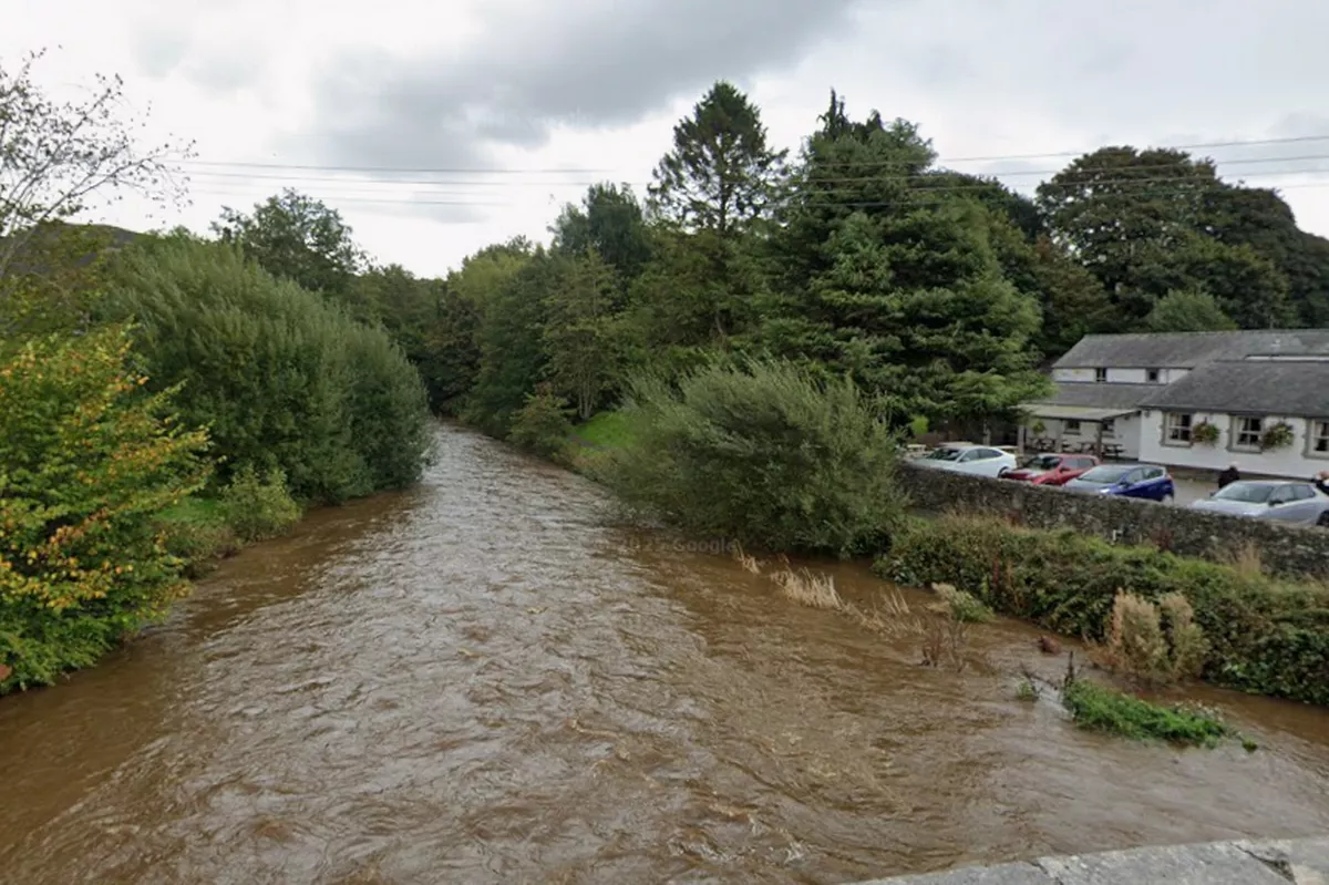A footpath beside the River Elwy near the Black Lion Hotel, Llanfair Talhaiarn, has been closed after 'active erosion' was discovered