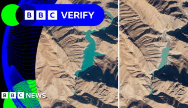 BBC Verify Live: Satellite images show reservoir levels dropping as Tehran faces water crisis