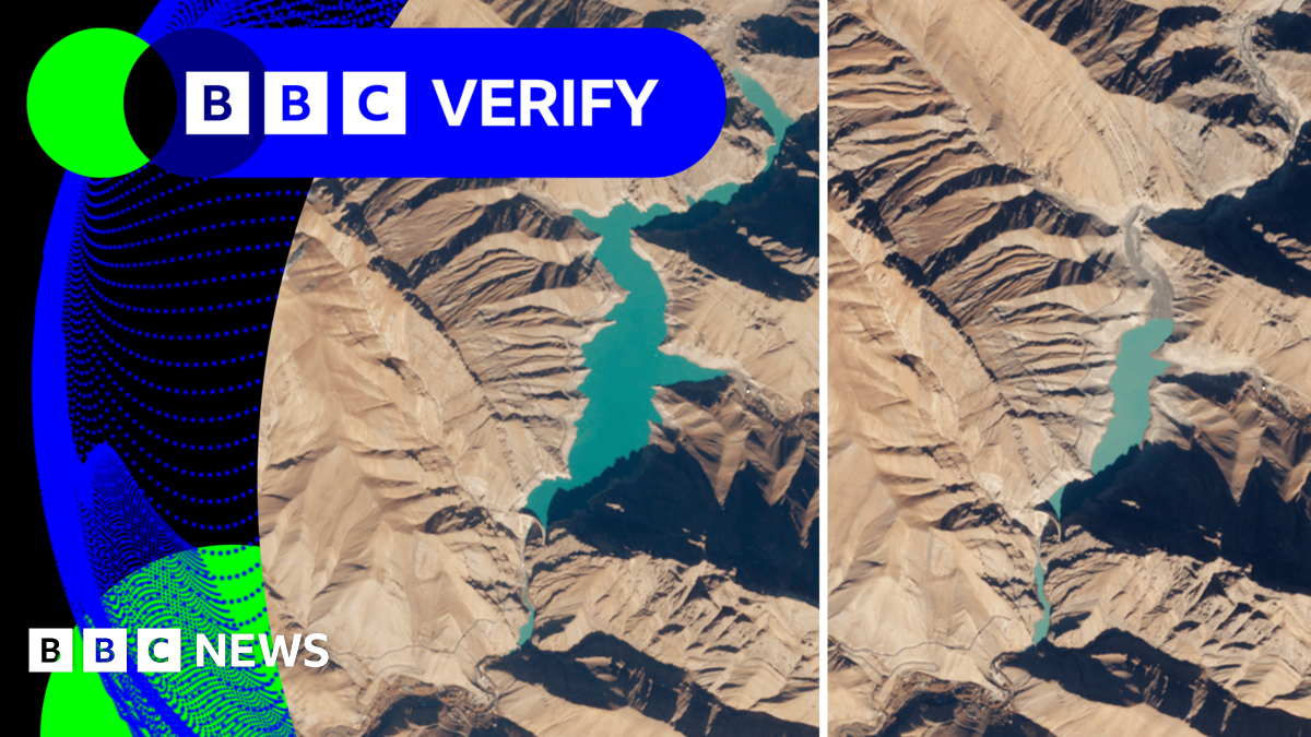 BBC Verify Live: Satellite images show reservoir levels dropping as Tehran faces water crisis
