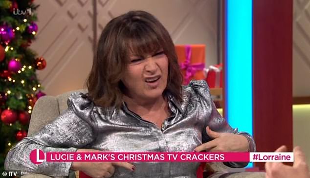 Lorraine Kelly left her panel howling as she suffered a wardrobe malfunction on Wednesday's episode of the ITV show