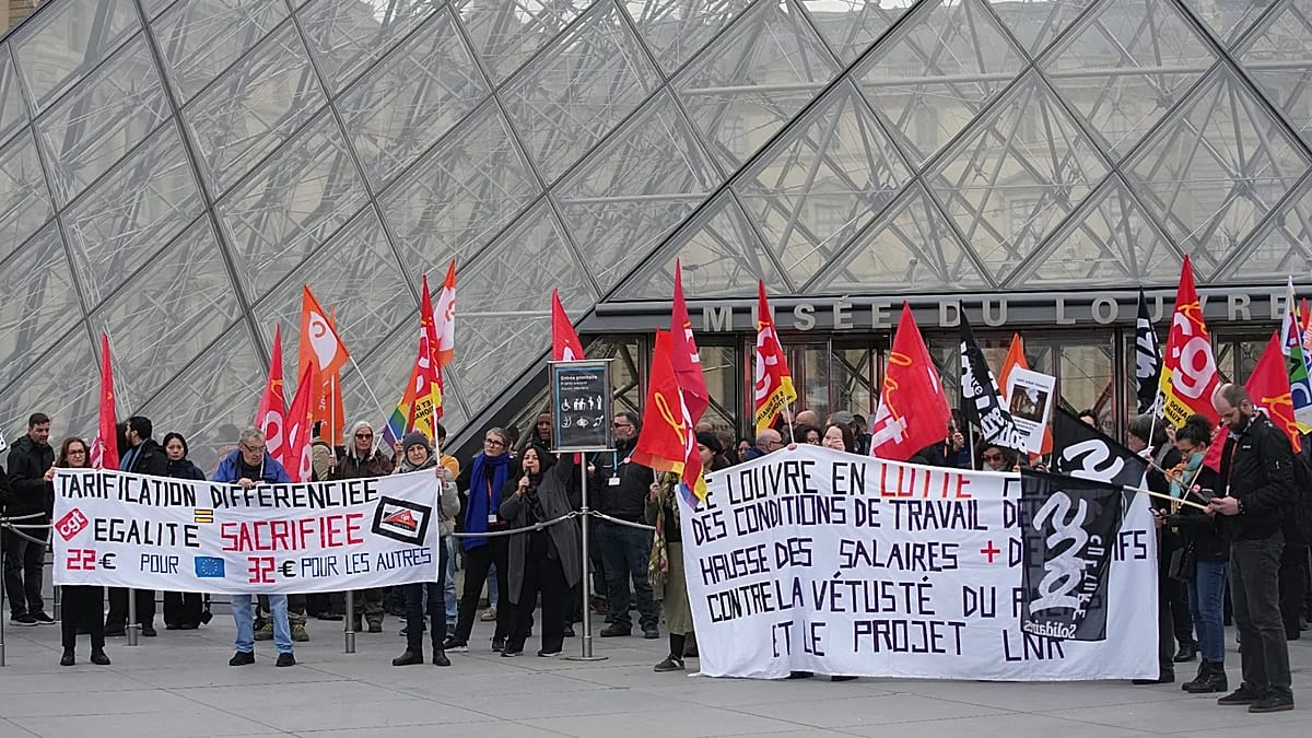 Paris Louvre museum to remain partially open as strike action over work conditions continues